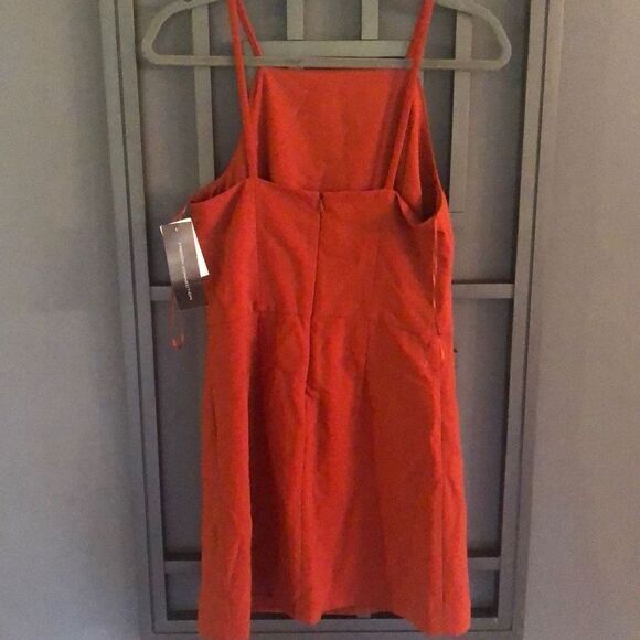 NWT French Connection Rust color mini dress with Spaghetti straps size 6 - Picture 4 of 5